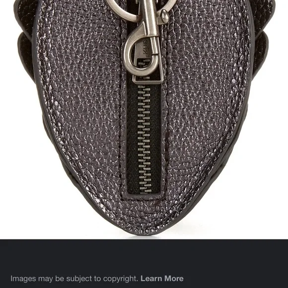 Kurt Geiger Gunmetal Leather coin purse/key fab - Picture 3 of 3